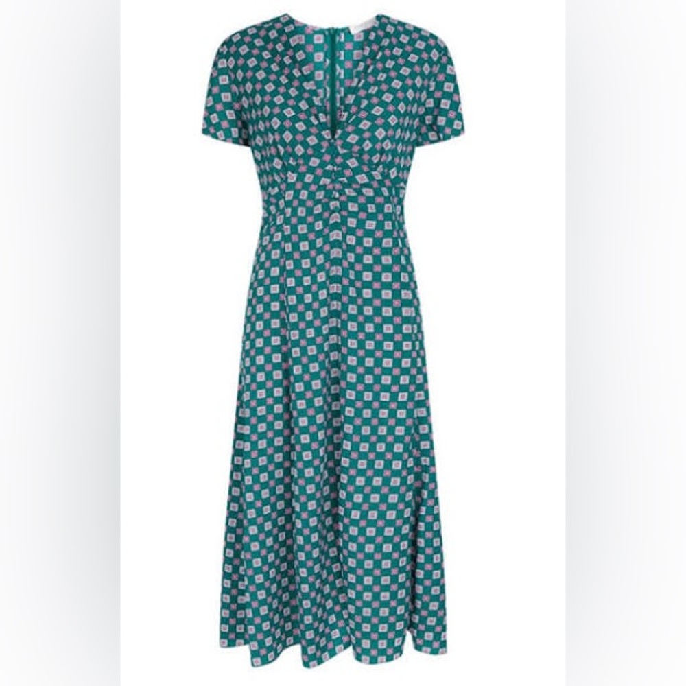 Sandro Printed Flowing Midi Dress ASO Kate Middleton Size 6US/38FR